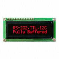 Matrix Orbital - LK162-12-R-E - LCD ALPHA/NUM DISPL 16X2 BK RED
