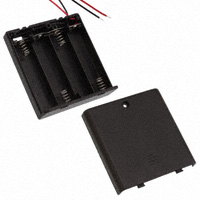 MPD (Memory Protection Devices) - SBH341A - HOLDER 4 AA CELL W/SLIDING COVER