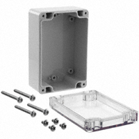 Serpac - RB53P06C16G - BOX PLSTC GRAY/CLR 4.72"LX3.15"W