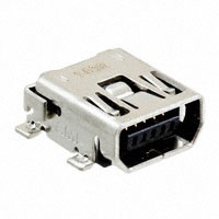 TE Connectivity AMP Connectors - 1734328-2 - CONN RCPT MINI USB AB R/A SMD