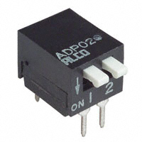 TE Connectivity ALCOSWITCH Switches - ADP02 - SWITCH PIANO DIP SPST 100MA 24V