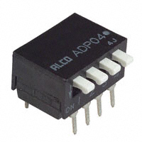 TE Connectivity ALCOSWITCH Switches - ADP04 - SWITCH PIANO DIP SPST 100MA 24V