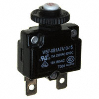 TE Connectivity Potter & Brumfield Relays - W57-XB1A7A10-15 - CIR BRKR THRM 15A 250VAC