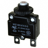 TE Connectivity Potter & Brumfield Relays - W57-XB1A7A10-5 - CIR BRKR THRM 5A 250VAC