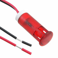 APEM Inc. - QS103XXR12 - INDICATOR 10MM FIXED RD 12V WIRE