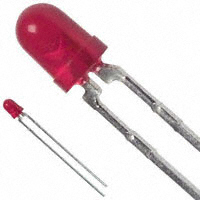 Broadcom Limited - HLMP-1301 - LED RED DIFF 3MM ROUND T/H