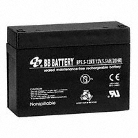 B B Battery - BP5.5-12-RT - BATTERY LEAD ACID 12V 5.5AH