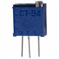Copal Electronics Inc. - CT94EY102 - TRIMMER 1K OHM 0.5W TH